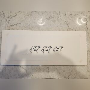 Vintage 2000 Leah Niemeth Cows Archival Reproduction Watercolor Art Print 17x6